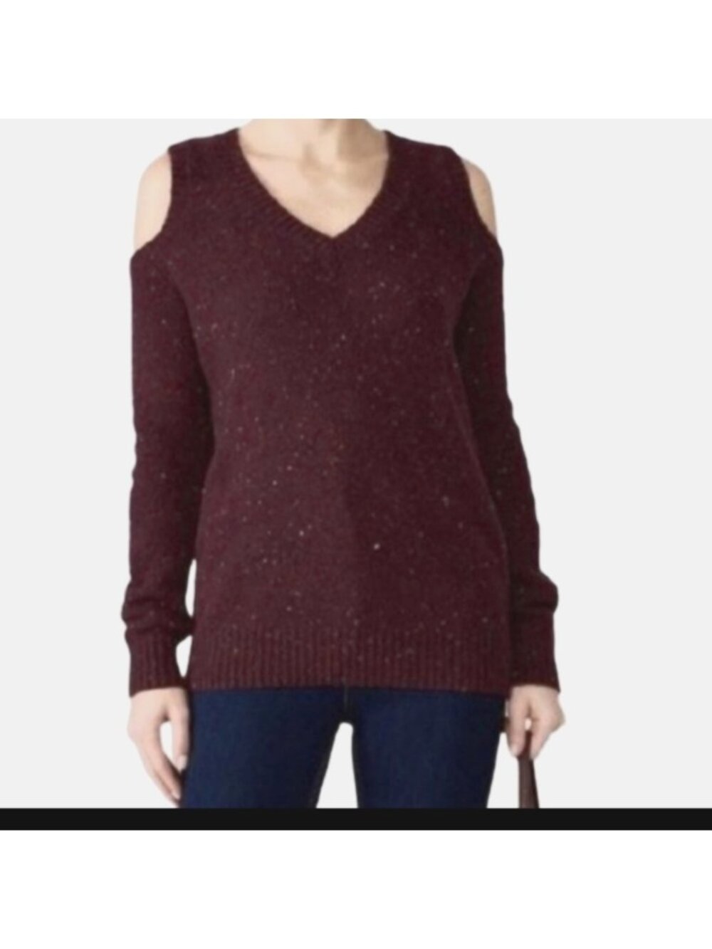 Rebecca Minkoff Page Cold-Shoulder Knit Sweater - wool, nylon & alpaca